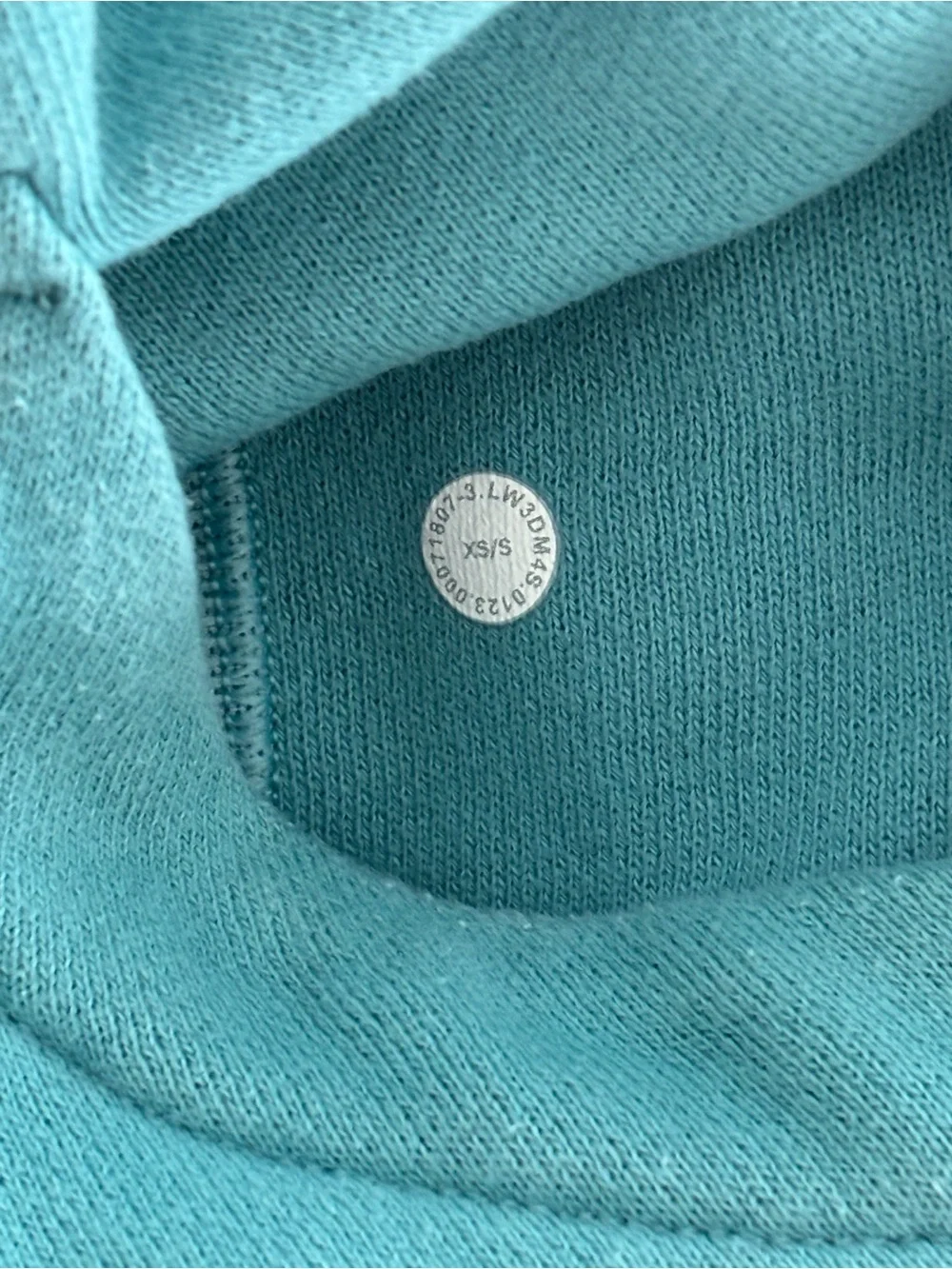 lululemon athletica teal Scuba cropped hoodie